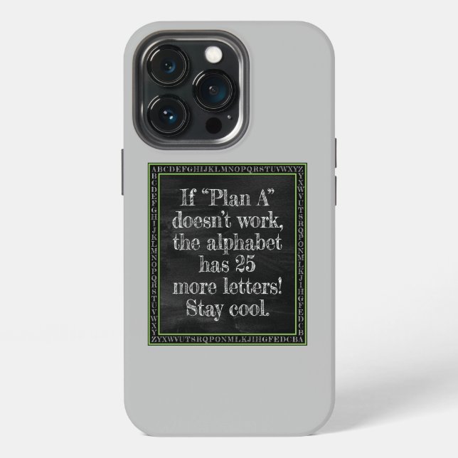 If Plan "A" Doesn't Work...   iPhone Case (Back)