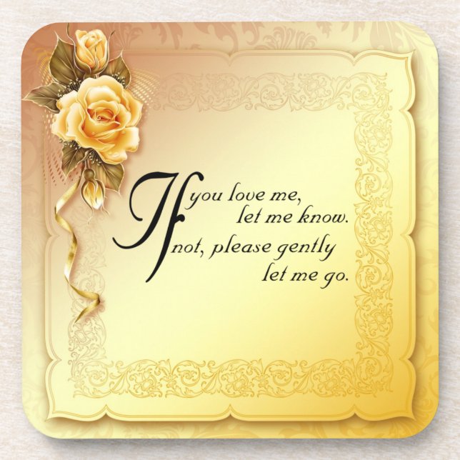 If Plastic coasters/cork back - set of 6 Coaster (Front)