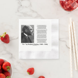 "If— " Poem By Rudyard Kipling Napkin