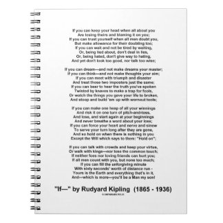 If- Poem by Rudyard Kipling (No Kipling Picture) Notebook