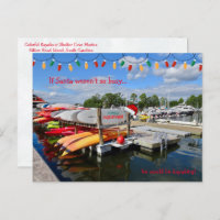 If Santa weren't so busy he would be kayaking! 