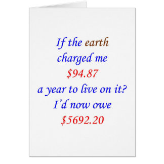 If the earth charged me ... 60