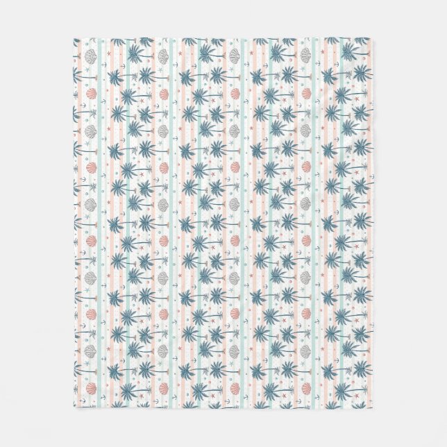 If The Ocean Can Calm Itself, So Can You Fleece Blanket (Front)