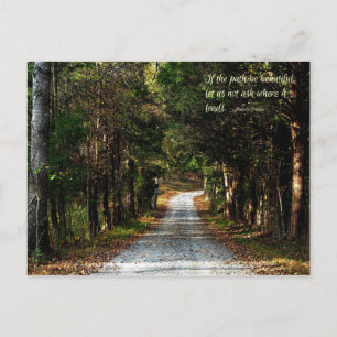 If the path be beautiful... postcard