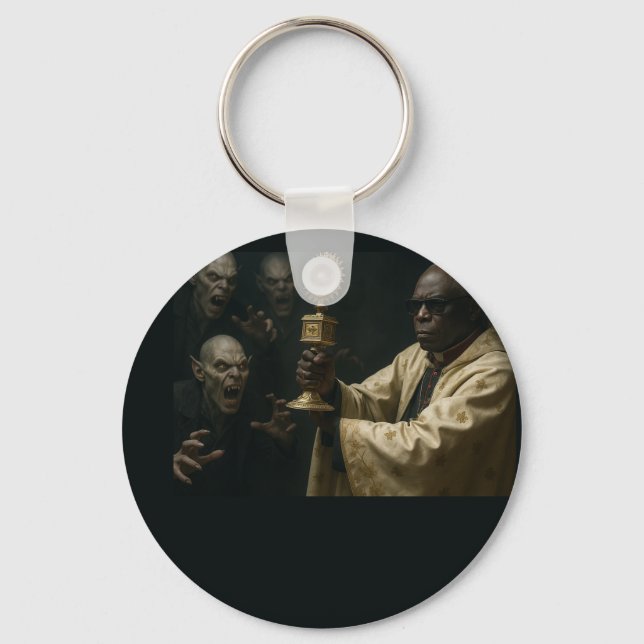 'If the Pope were Blade' Key Ring (Front)