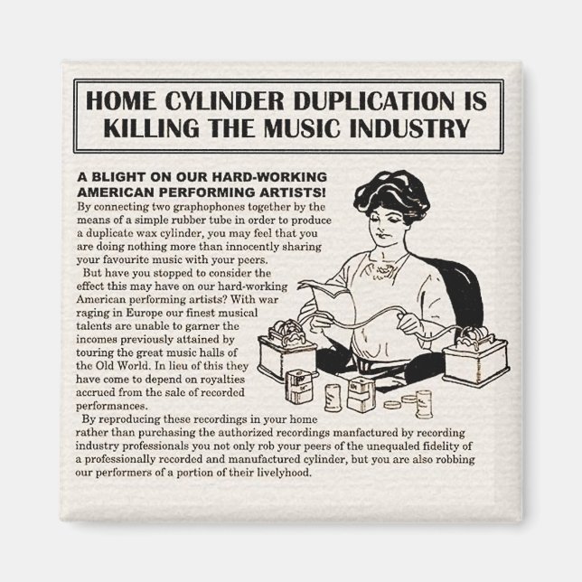 If the RIAA existed in 1915 Magnet (Front)