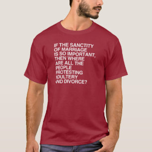 IF THE SANCTITY OF MARRIAGE IS SO IMPORTANT T-Shirt