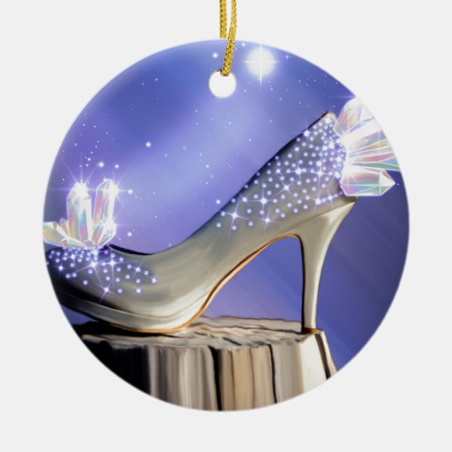 If The Shoe Fits Ceramic Tree Decoration (Front)