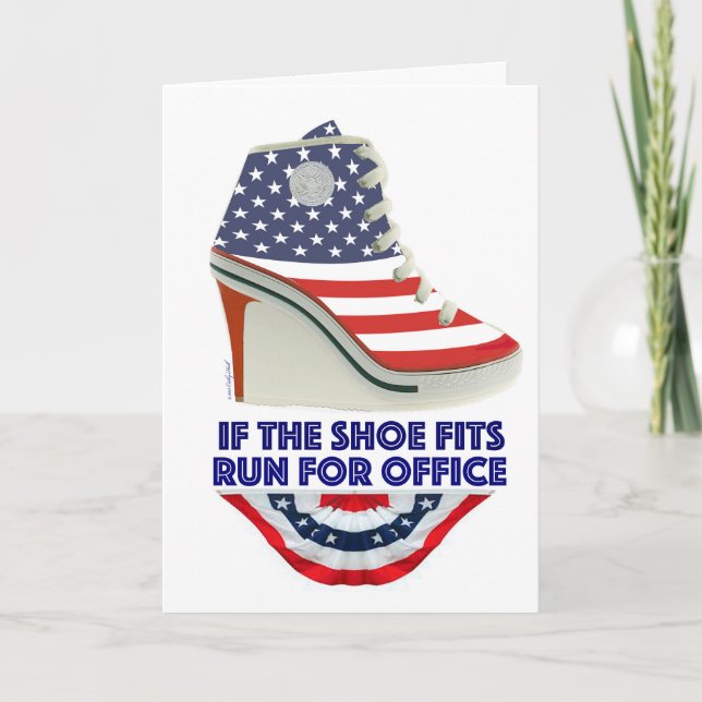 If the Shoe Fits Customisable Birthday Card (Front)