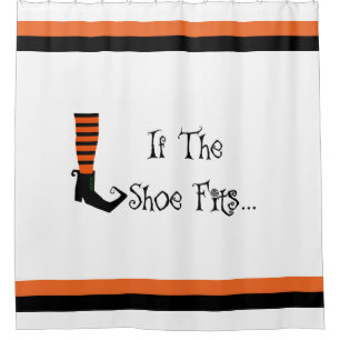 If The Shoe Fits Halloween Shower Curtain