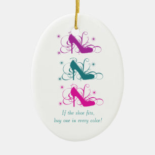 If the Shoe Fits Oval Ornament