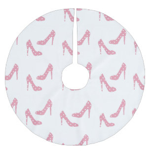 If The Shoe Fits Pink Christmas Tree Skirt