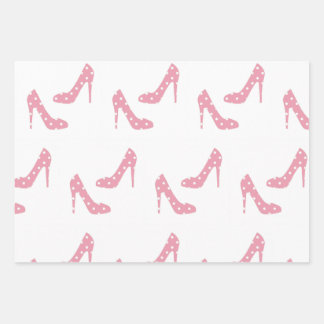If the Shoe Fits Pink Wrapping Paper Sheet