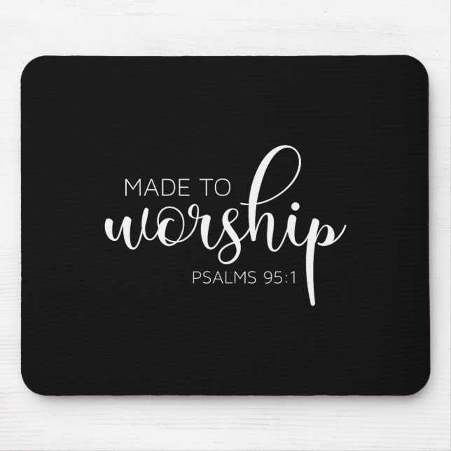 If The Stars Were Made To Worship So Will I Praise Mouse Mat (Front)
