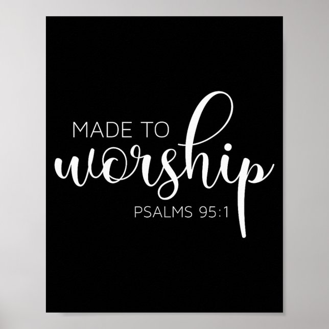 If The Stars Were Made To Worship So Will I Praise Poster (Front)