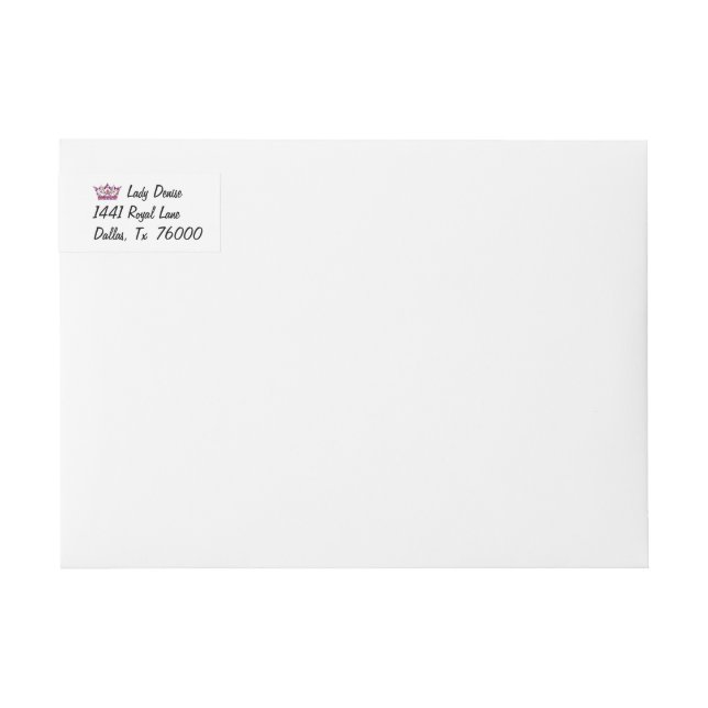 "If the Tiara fits..." Wrap Around Label (Front)