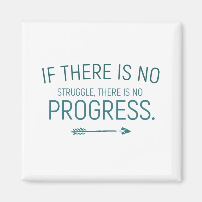 If There Is No Struggle, There Is No Progress Magnet (Front)
