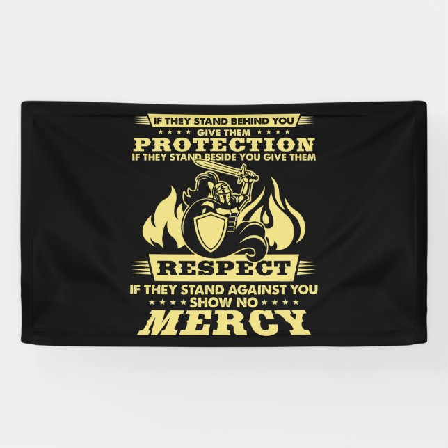 If They Stand Behind You GIve Them Protection Banner (Horizontal)