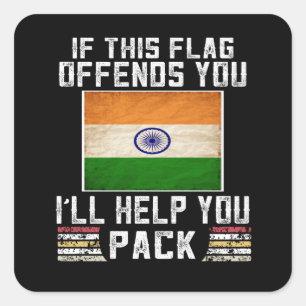 if this flag offends you i'll help you square sticker