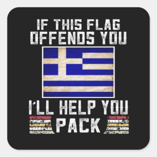 if this flag offends you i'll help you square sticker