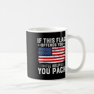 If This Offends You I'll Help You Pack Usa America Coffee Mug