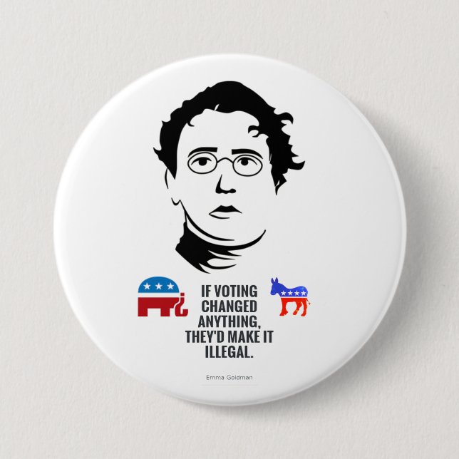 If voting changed anything... 7.5 cm round badge (Front)