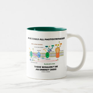 If We Could All Photosynthesize Wouldn't Be Energy Two-Tone Coffee Mug