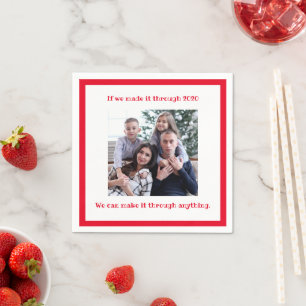 If We Made It 2020 Covid Name Fun Modern Napkin