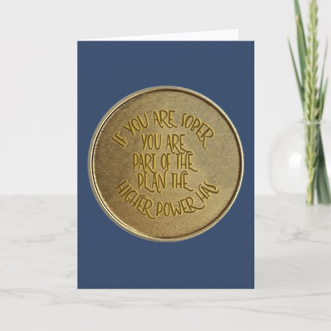 If You Are Sober A Miracle Happened On CUSTOM DATE Card (Front)