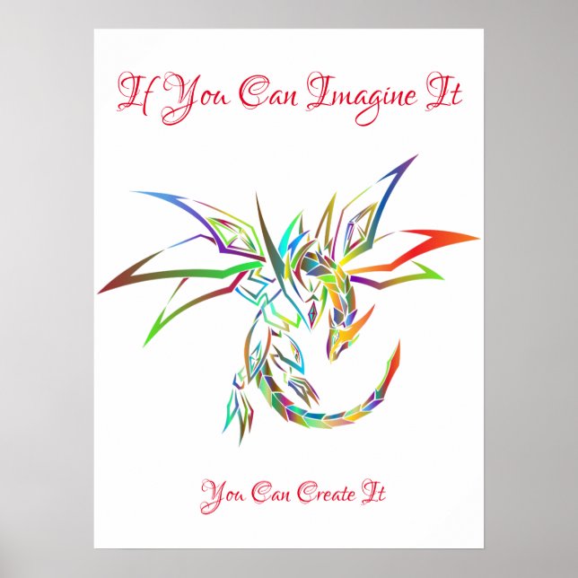 If You Can Imagine It Wall Art Poster (Front)