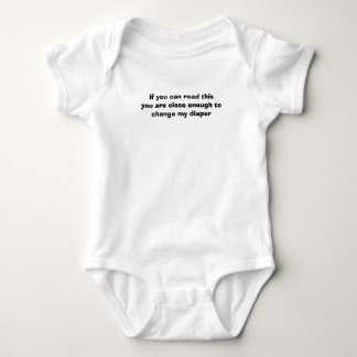 if you can read this baby bodysuit