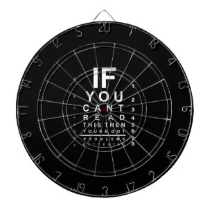 If you can read this eye test chart - Dark Dartboard