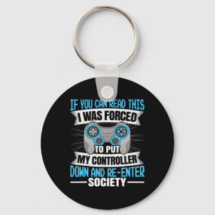 If You Can Read This Gaming Video Game Funny Gamer Key Ring