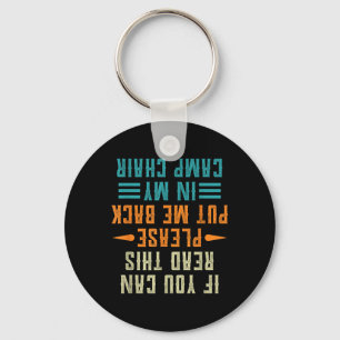 If You Can Read This Please Put Me Back In My Camp Key Ring