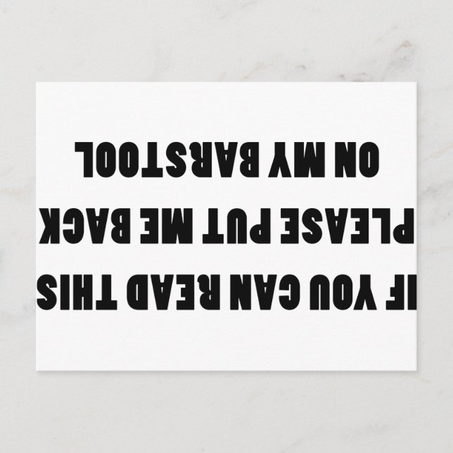 If You Can Read This Postcard (Front)