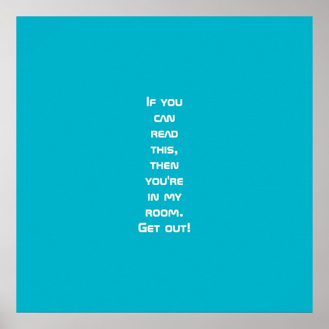If you can read this... poster (Front)