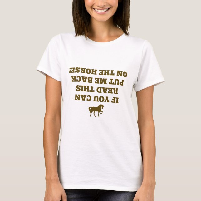 If You Can Read This T-Shirt (Front)