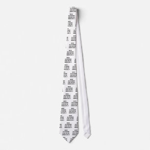 If you can read this then you're walking on the... tie