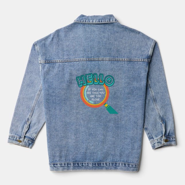 If you can see this denim jacket (Back)