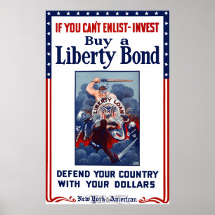 If You Can't Enlist - Invest Poster