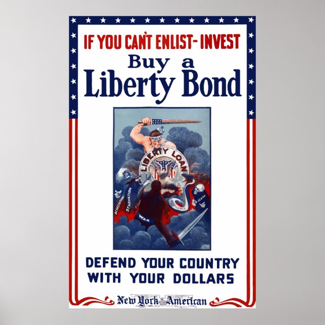 If You Can't Enlist - Invest Poster (Front)