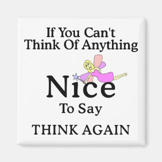 If You Can't Think Of Anything Nice To Say, Fairy Magnet