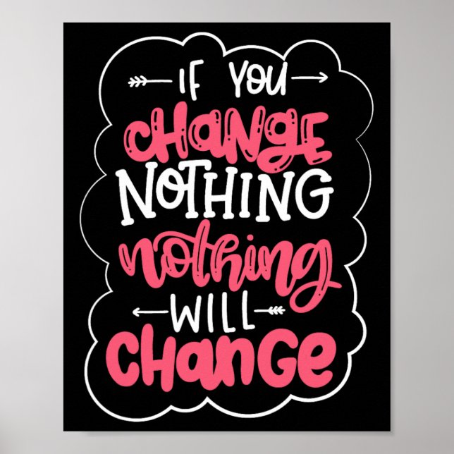 If You Change Nothing Will Change  Poster (Front)