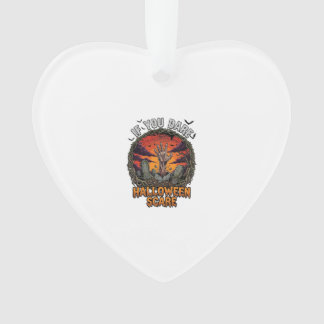 If You Dare Halloween Scare Zombie Hand Tombstone_ Ornament