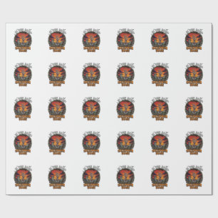If You Dare Halloween Scare Zombie Hand Tombstone_ Wrapping Paper