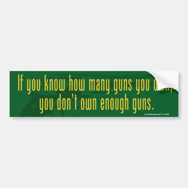 If You Don't Know how Many...Bumper Sticker (Front)