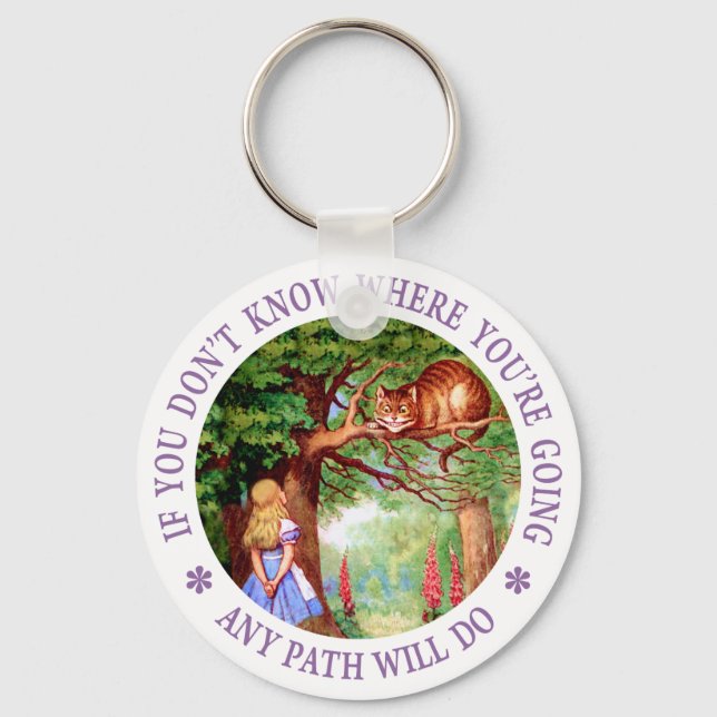 If You Don't Know Where You're Going... Key Ring (Front)