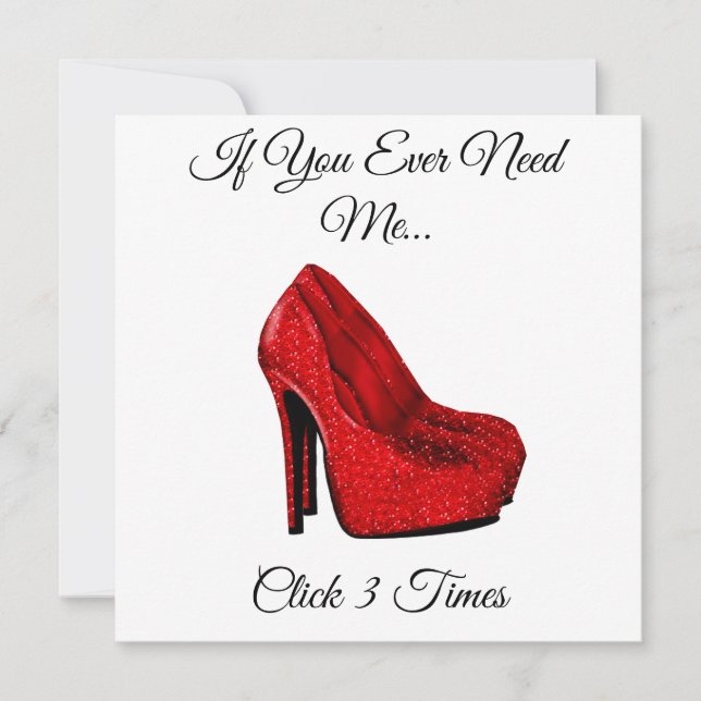 If You Ever Need Me Note Card (Front)