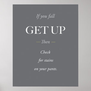 If you fall, get up. poster