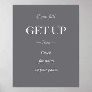 If you fall, get up. poster